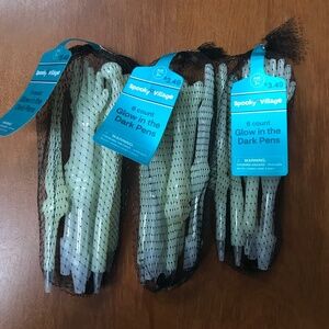 Halloween Spooky Village Glow in the Dark Pens for sale 6 count per pack